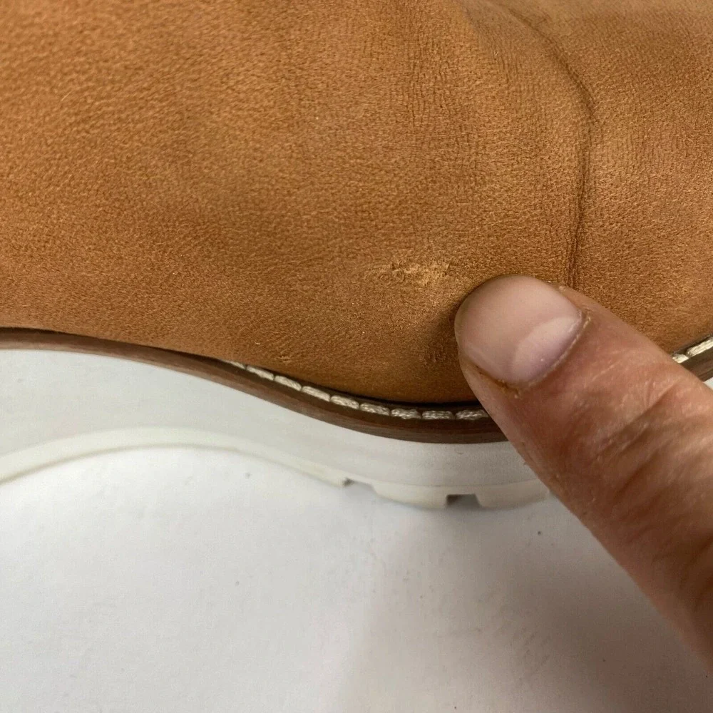 Eileen Fisher Shoes Womens Size 6.5 Brown Suede‎ Wedge Heel Booties.Platform